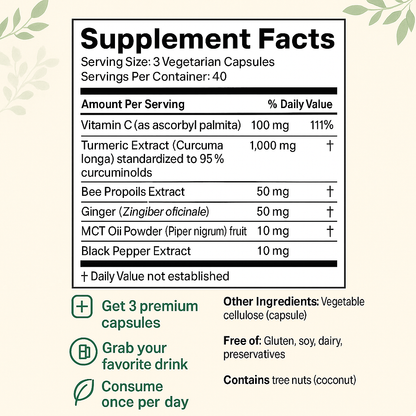 Turmeric Curcumin - 120 Capsules