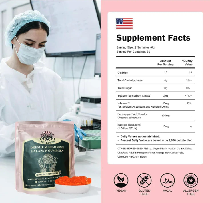 Vital Natural Nutrition Feminine pH Balance Gummies